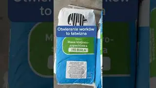 Jak budowlańcy otwierają worki? #maltechnik #chojnice #ekipabudowlana #remont #elewacja #ocieplenia