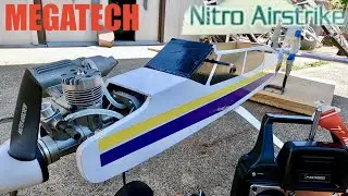 I Got A 61 INCH Nitro Plane - Megatech Nitro Airstrike - M46 Engine Start Up and Testing