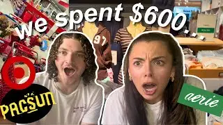BACK TO SCHOOL SHOPPING VLOG & HAUL 🛍️🛒🤑 (PACSUN, AERIE, TARGET, BRANDY MELVILLE)