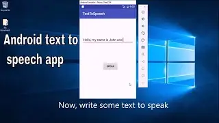 How to create  android Text To Speech  app using android studio