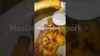 Muslim eats pork for first time&hellip;#explore#haram#muslim#pork