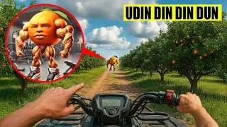 ДРОН заснял, как UDIN DIN DIN DUN СБЕГАЕТ в РЕАЛЬНОЙ ЖИЗНИ!! (Он ЗЛОЙ!) ИТАЛЬЯНСКИЙ БРЕЙНРОТ