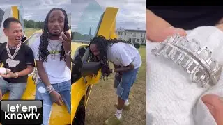 Quavo Got A New Crazy Diamond Grill From Johnny Dang At The Rick Ross Car Show💎💧💦