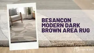 Besancon Modern Dark Brown Area Rug