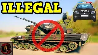 British Tank Officer Veteran gets jail time! | ILLEGAL TANK COLLECTIONS 🚔🚨