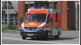 [4 Frontblitzer + Spiegelblitzer!] Baby-Notarztwagen Feuerwehr L&uuml;beck Wache 1