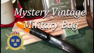 Opening a mystery time capsule military bag - Sweden Swedish Medical kit 1970