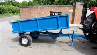 WESSEX TIPPING TRAILER COMPACT TRACTOR TIPPER WALKROUND VIDEO