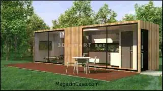 Casa De vacanta mobila pe structura metalica. Constructii case metalice