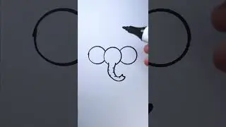 Elephant sketch Time🐘 Coin Drawing Hack🥹