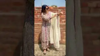 printed cotton suit / lace design on printed suit/summer suit latest design/main nachdi punjabi song