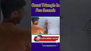 Reasioning|| How To count Triangle in few sec|| #shorts #viral #ssc #cgl#youtubeshorts #mayursir#cds