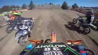 Dangerboy Deegan crazy battle for the win! Mammoth motocross GoPro raw!