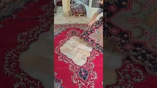 From Worn to Wow! Rebuilding Damaged Persian Rugs into ...#HandmadeArt#RugTransformation #carpet