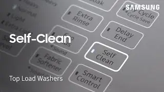 Как использовать функцию самоочистки в стиральной машине Samsung с верхней загрузкой | Samsung Ро...