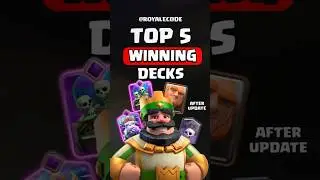 TOP 5 HIGHEST WINRATE DECKS Right Now 😱📈 (FREE TROPHIES!) #clashroyale  #update #heroes