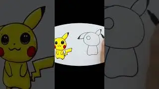 How to Draw Pokemon Go   Pikachu Cute step by step Easy