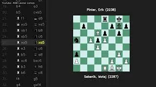 Kings Indian Attack Sebenik Matej 2287 vs Pinter Erik 2238