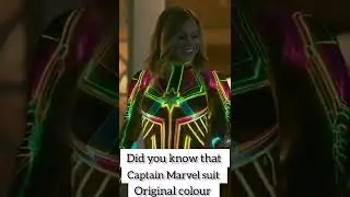 Did you know that captain Marvel suit original colour #shorts#captainmarvel