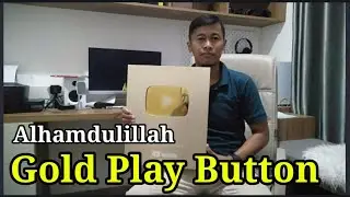 Senja Firsta Gold Play button, YouTube Play Button