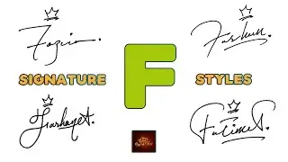 F signature Styles | Signature for my Name Start with F | Signature of F