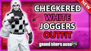GTA5 Online I Checkerboard + White Joggers Male Outfit Tutorial! (TRANSFER GLITCH) 1.50!