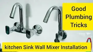 HOW To Install Kitchen MIXER TAP ! Kitchen Sink Mixer ! Wow Acsilent Plumbing Tricks ! Kitchen wall 