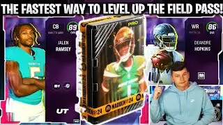 THE FASTEST WAY TO LEVEL UP THE FIELD PASS IN MADDEN 24!