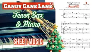 Sia - Candy Cane Lane | Tenor Saxophone & Piano sheet music