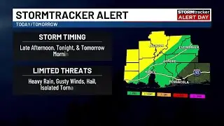 Two distinct rounds of storms are ahead