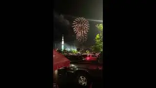 Fireworks Huntsville space and rocket center.