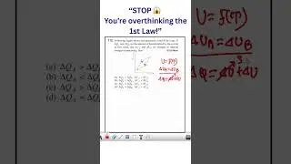JEE Mains Thermodynamics 😱 | 1st Law Trap | Looks Tough but VERY Easy 🔥 #jeeproblems #shorts