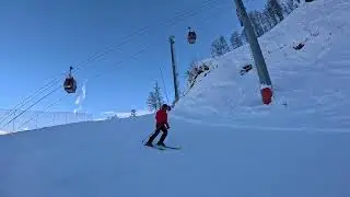 красная поляна. мой спуск.