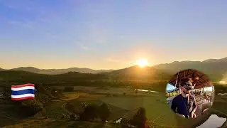 Sunset from Pai&rsquo;s best-known viewpoint at Two Huts, Pai, Thailand 🇹🇭