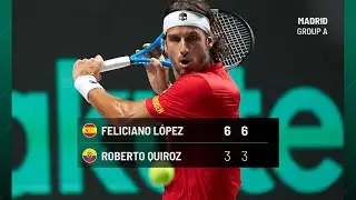 Feliciano L&oacute;pez v Roberto Quiroz | SPAIN v ECUADOR | Group A Match 1
