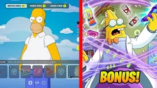 БОЕВОЙ ПРОПУСК FORTNITE SIMPSONS! - УРОВЕНЬ 1 ДО 70 ОБЛИКОВ!