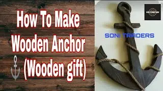 How To Make Wooden Anchor ⚓ #woodengifts #wood #woolencraft