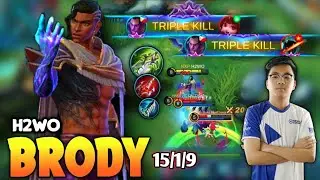 Brody Insane Damage | Brody Best Build 2020 | Brody Gameplay By H2wo | MLBB✓