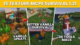 15 TEXTURE PACK MCPE TERBAIK & UNTUK SURVIVAL | 1.21