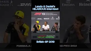 Lando & Daniel&rsquo;s HILARIOUS Interview! | British GP 2019 F1 Banter #Shorts