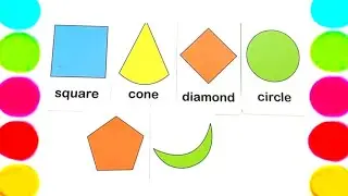 Shapes drawing for kids, Learn 2d shapes, colors for toddlers | Preschool Learning 