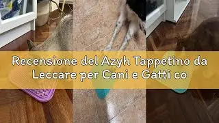Recensione del Azyh Tappetino da Leccare per Cani e Gatti con Ventose per Alleviare l'Ansia
