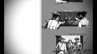 Red Dead Redemption Mission Stoyrboards by David McGrath