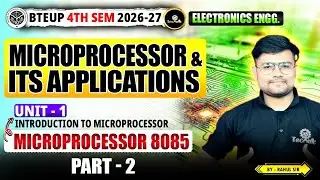 Microprocessor and Its Applications | Microprocessor 8085 part 2 | UNIT - 1 | ELECTRONICS ENGG