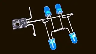 LED VU METER 3V - 5V dengan satu transistor bisa menyala sesuai irama musik