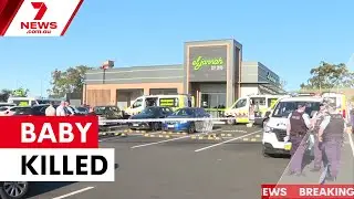 Baby killed in Minto Mall car park tragedy | 7NEWS