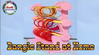 How to make Bangle Stand from waste cardboard | Best out of waste | DIY