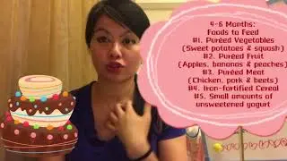 Baby&rsquo;s Food Timeline