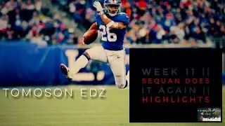 Sequan Barkley || WEEK 11|| Giants vs Buccaneers NFL Top Plays // Highlights