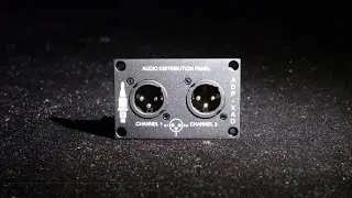 ADP-XAO XLR Analog Output Audio Distribution Panel 4mm Aluminum for Space Limited Industrial Audio